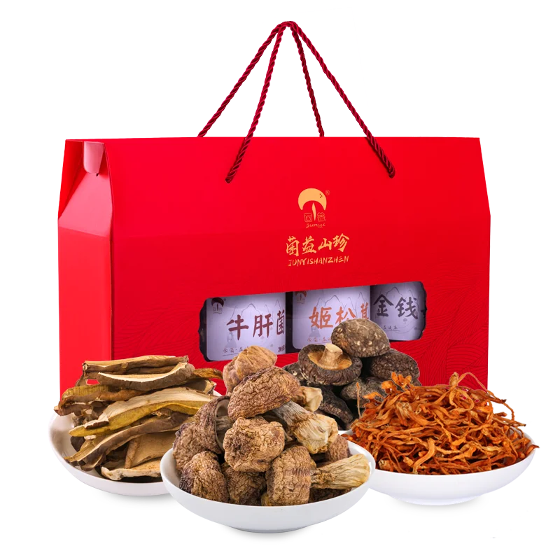 

Duck, dry goodies for specialty fungus mushroom gift boxes fungus mushroom package combination