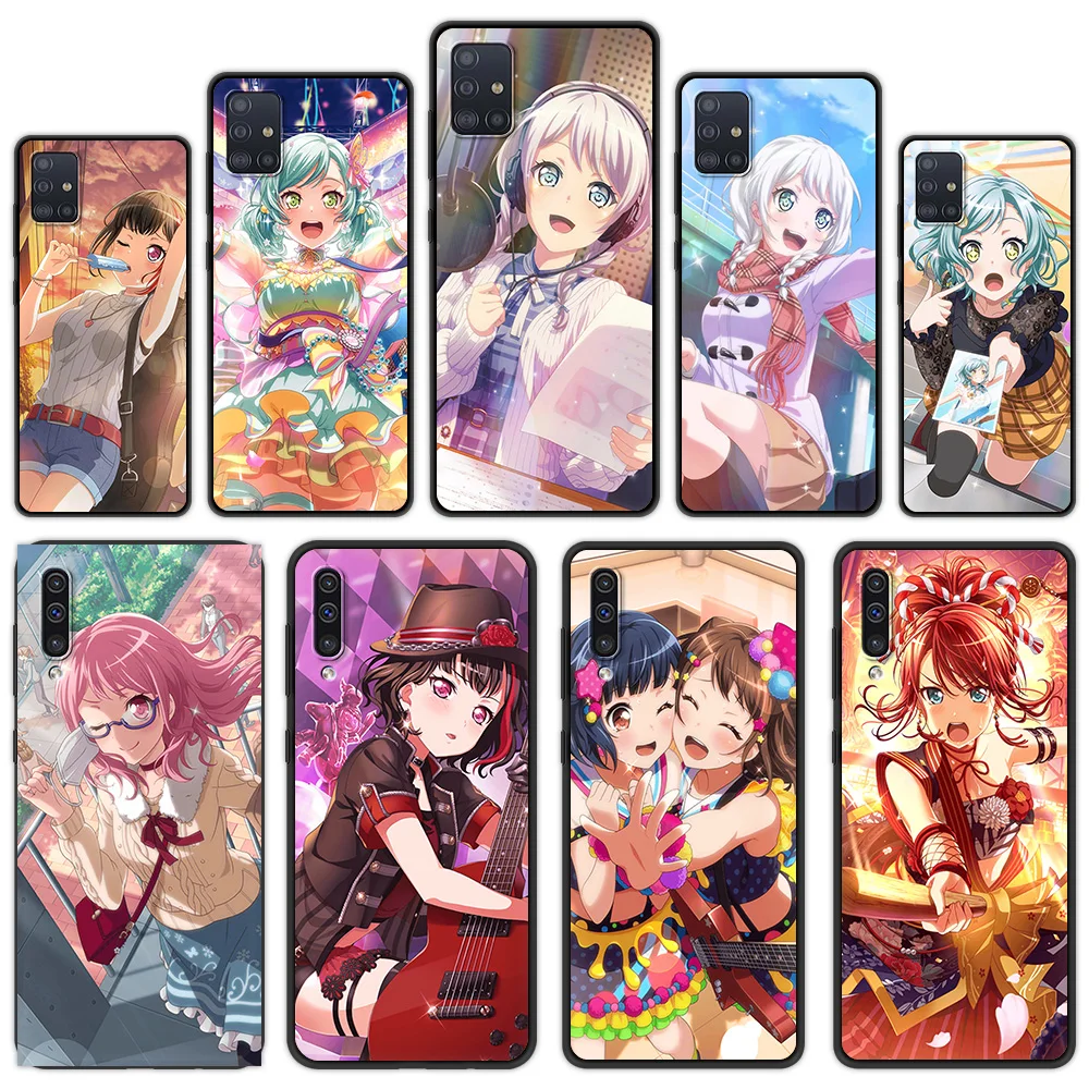 

Anime BanG Dream Phone Case for Samsung Galaxy A50 A70 A10 A10S A20 A30 A40 A20S A20E A02S A12 A22 A32 Soft Silicone Black Cover