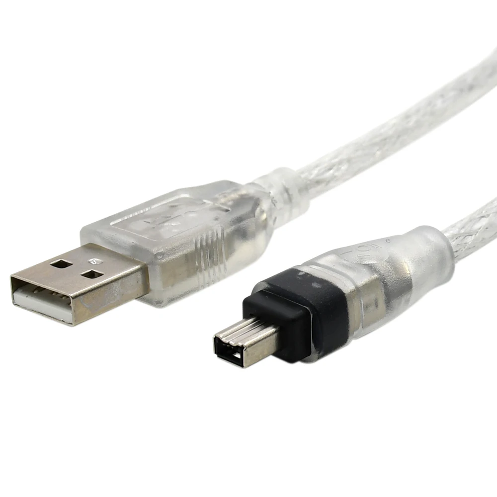 1 м 3 фута USB штекер к Firewire IEEE 1394 4 контактный iLink адаптер кабель для SONY DCR TRV75E