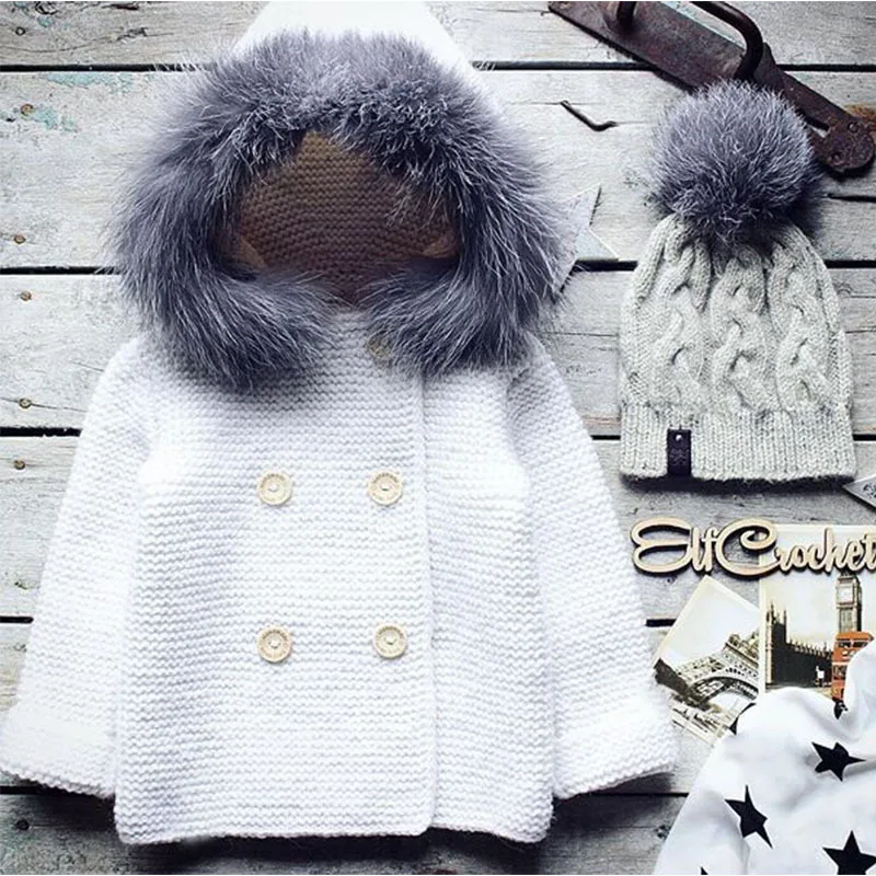 Детский вязаный свитер для мальчиков и девочек зимний детский джемпер с