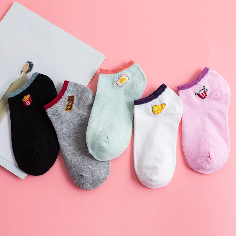 

Jeseca Cartoon Cute Women Invisible Non-slip No Show Socks Japanese Kawaii Girls Summer Sock Slippers Low Cut Boat Sock Gifts