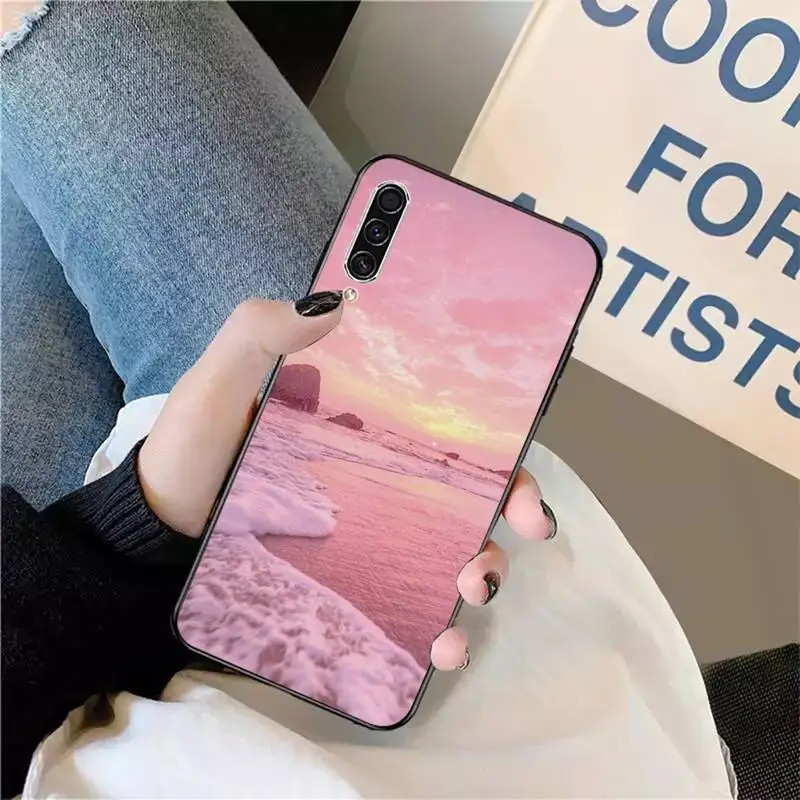 

Beach Summer Sea sunset Phone Case For Samsung galaxy S 9 10 20 A 10 21 30 31 40 50 51 71 s note 20 j 4 2018 plus