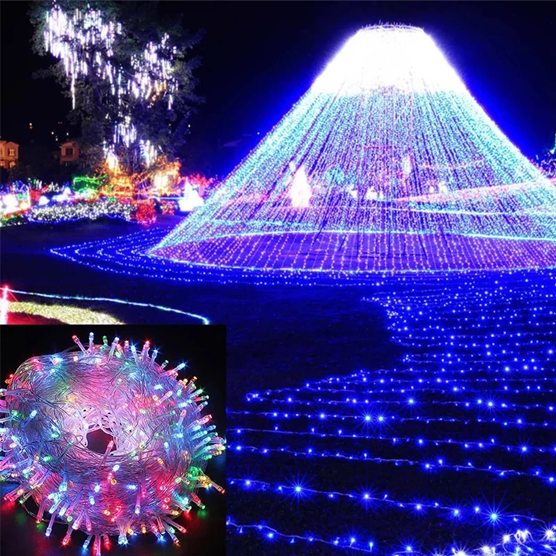 

10-100M LED String Light AC220V AC110V Festoon lamps Waterproof Outdoor Garland Party Holiday Christmas Decoration