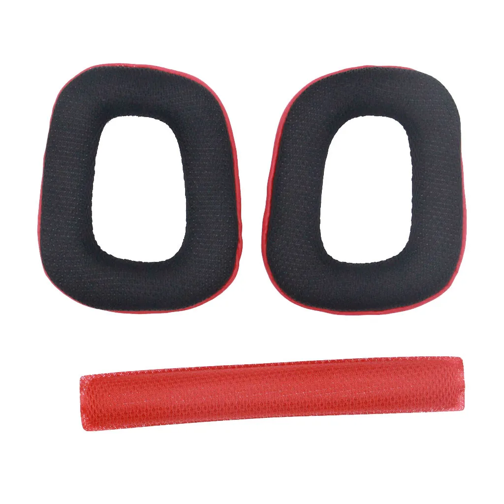 

Replacement Ear Pads Headband Pad Cushion For Logitech G930 Headphones Headsets