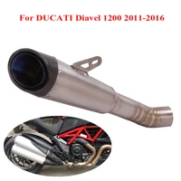 motorcycle exhaust system muffler escape tip silencer tube for ducati diavel 1200 2011 2016