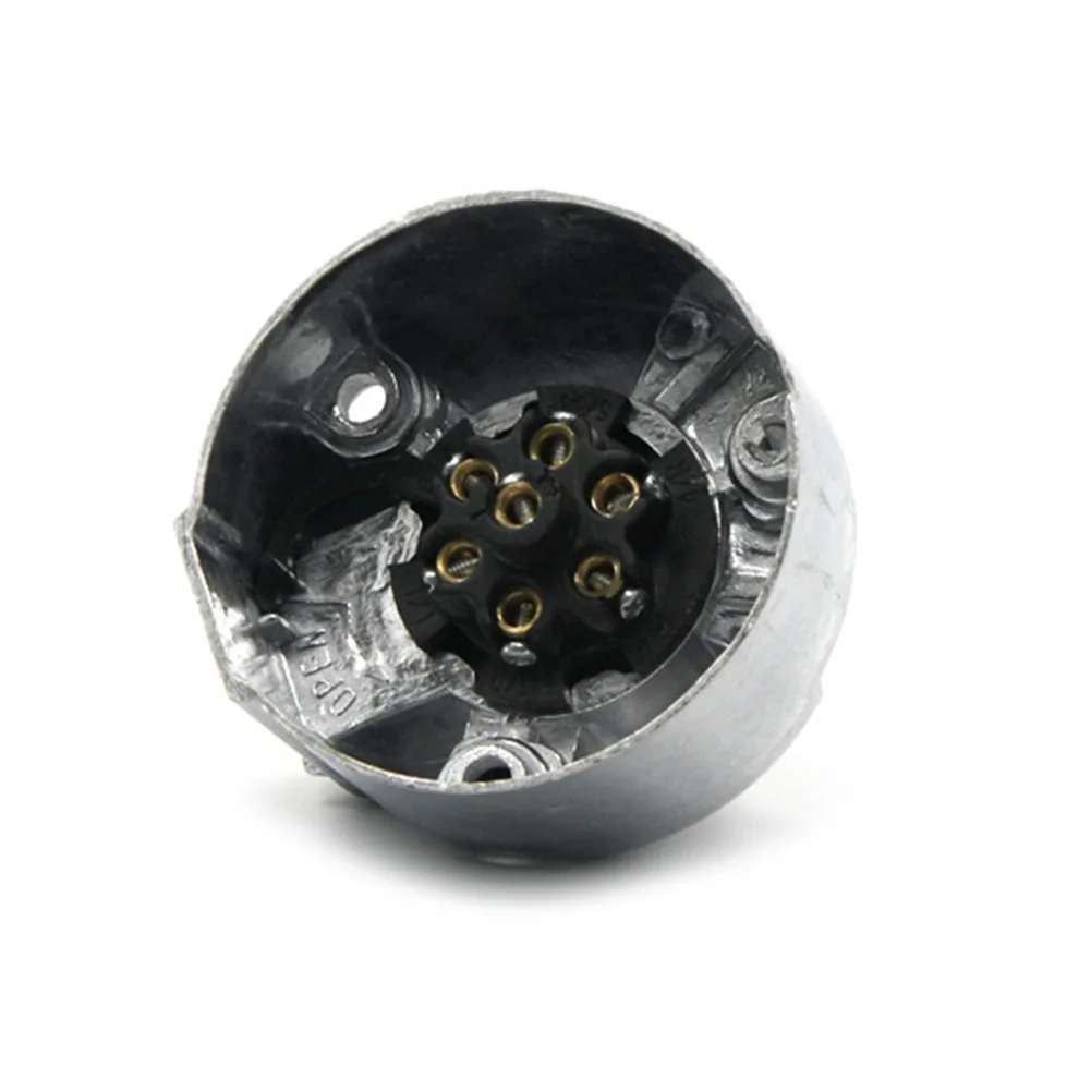 7 контактный разъем для прицепа алюминиевый круглый соединитель грузового