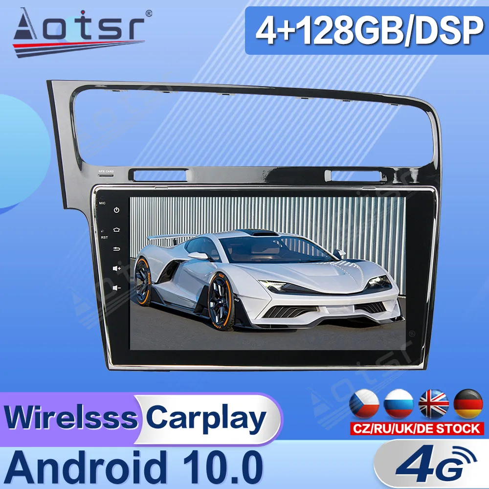 

Магнитола на Android для Volkswagen VW Golf 7, 2013, 2014, 2015, автомобильный мультимедийный стерео плеер с GPS-навигацией, головное устройство DPS HD