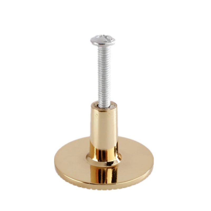 Promotion! 1pcs Crystal Glass Clear Round Pull Handle Glittering Rhinestone Knob for Cupboard Drawer Gold |