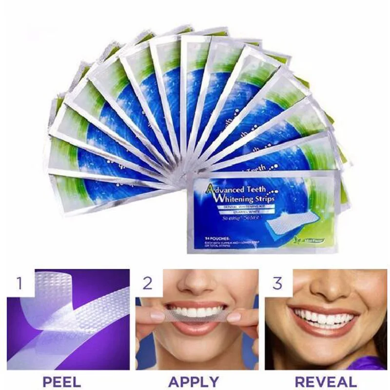 

Fast Express Shipping 40 sets/lot Safe Non Peroxid Teeth Whitening Strips Oral Care Tooth Whitening Strips Hot Whiter Strip