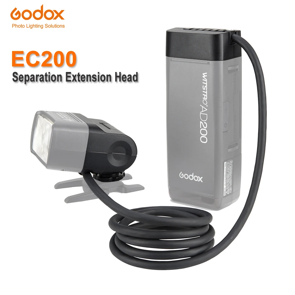 Головка-удлинитель Godox EC200 портативная 1 85 м для вспышки аккумулятора AD200 |
