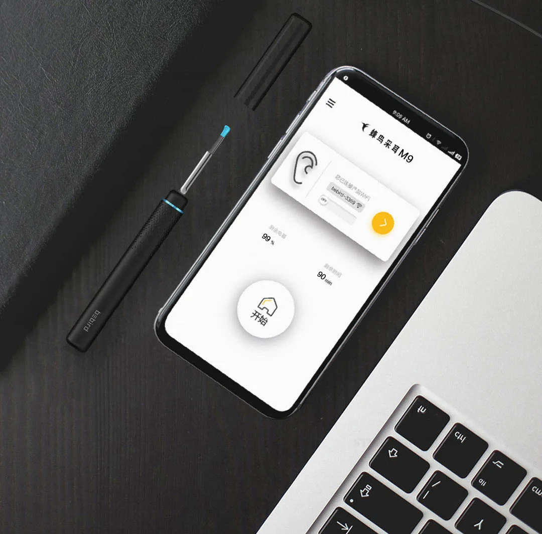 Xiaomi bebird эндоскоп для очистки ушей, визуальная Ушная ложка 3,5 мм 300 Вт, мини-камера, ушной отоскоп, Бороскоп, набор инструментов для ушей