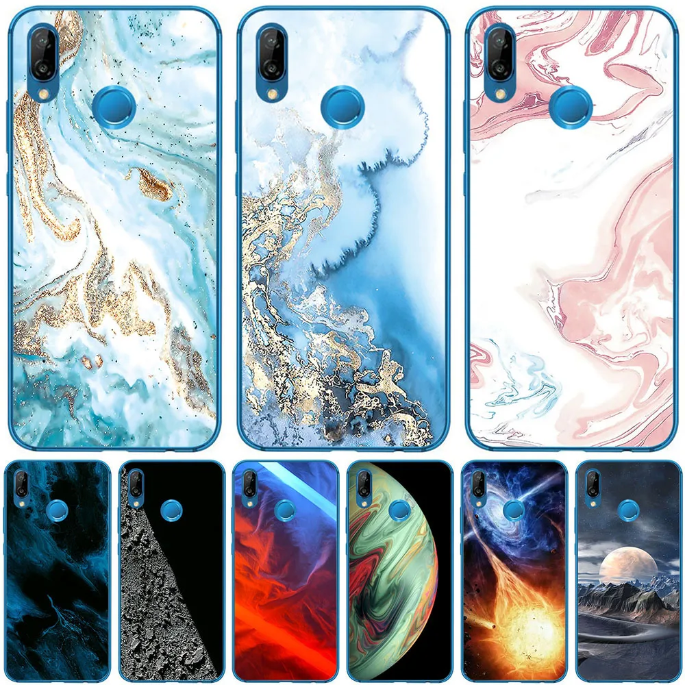 

Phone Bags & Cases For Huawei P20 P20 Lite 2018 P20 Lite 2019 P20 Pro Case Cover fashion marble Inkjet Painted Shell Bag