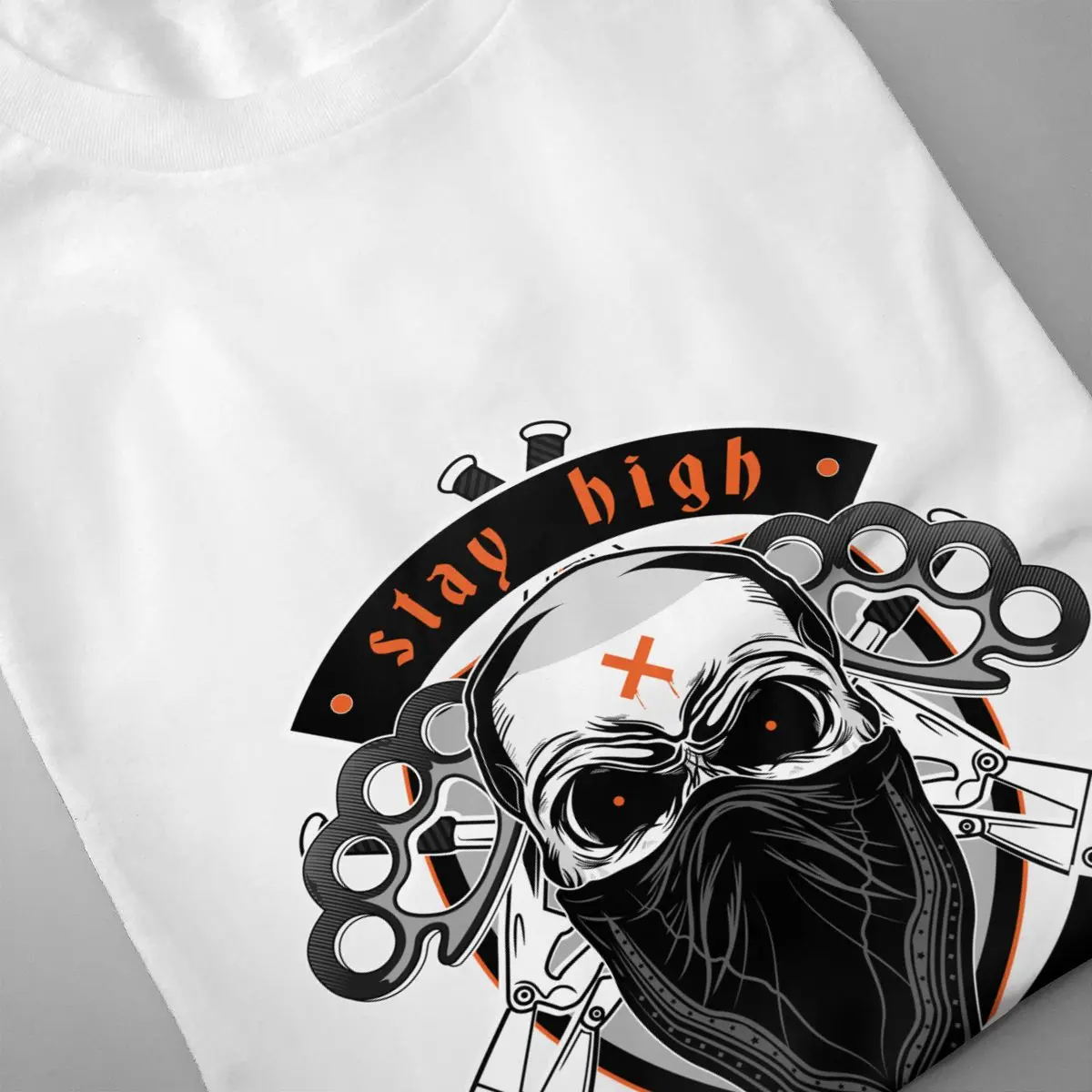 

Stay High Stay True Gangsters 2021 Summer Fashion New 3D Printing Pattern Men's Short Sleeve Trend Casual T-shirt Hot