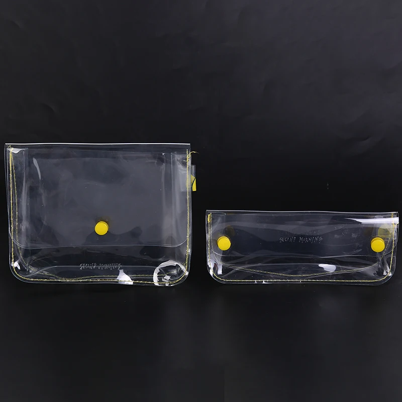 

1X Korean Transparent File Pocket PVC Waterproof Pencil Bag Portable Storage Bag