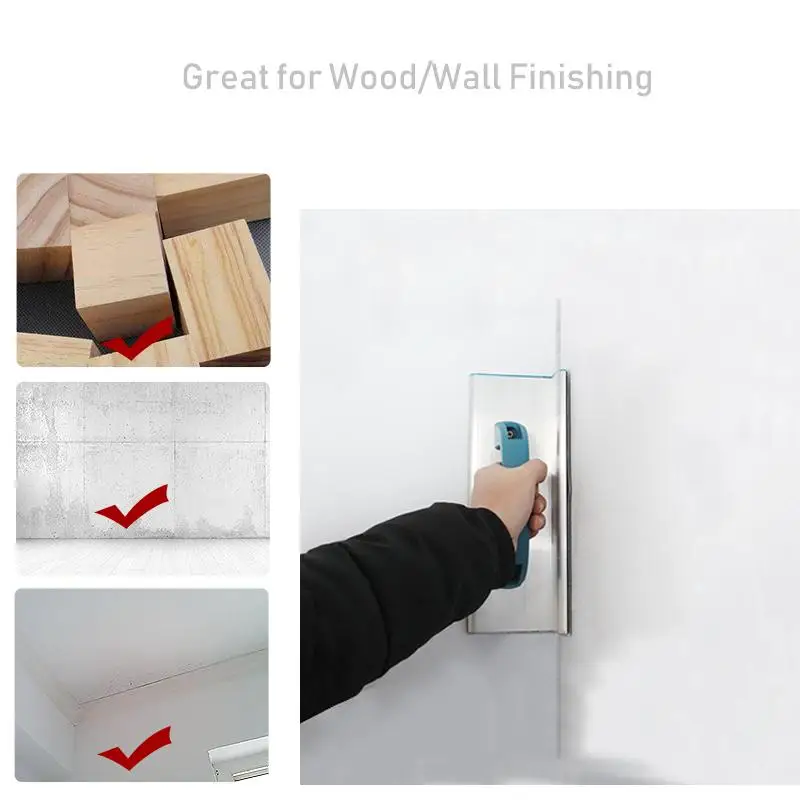

90 Degree Inside Corner Sanding Tool for Drywall Finishing Sanding Paper Holder Sander Self Adhensive Sandpaper 180# (50x13cm)
