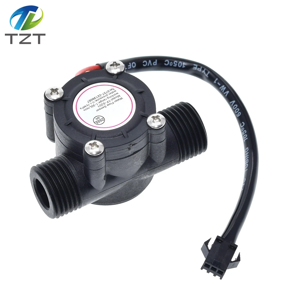 Датчик расхода воды датчик Холла контроль 1-30 л/мин 2 0 МПа | Электронные компоненты