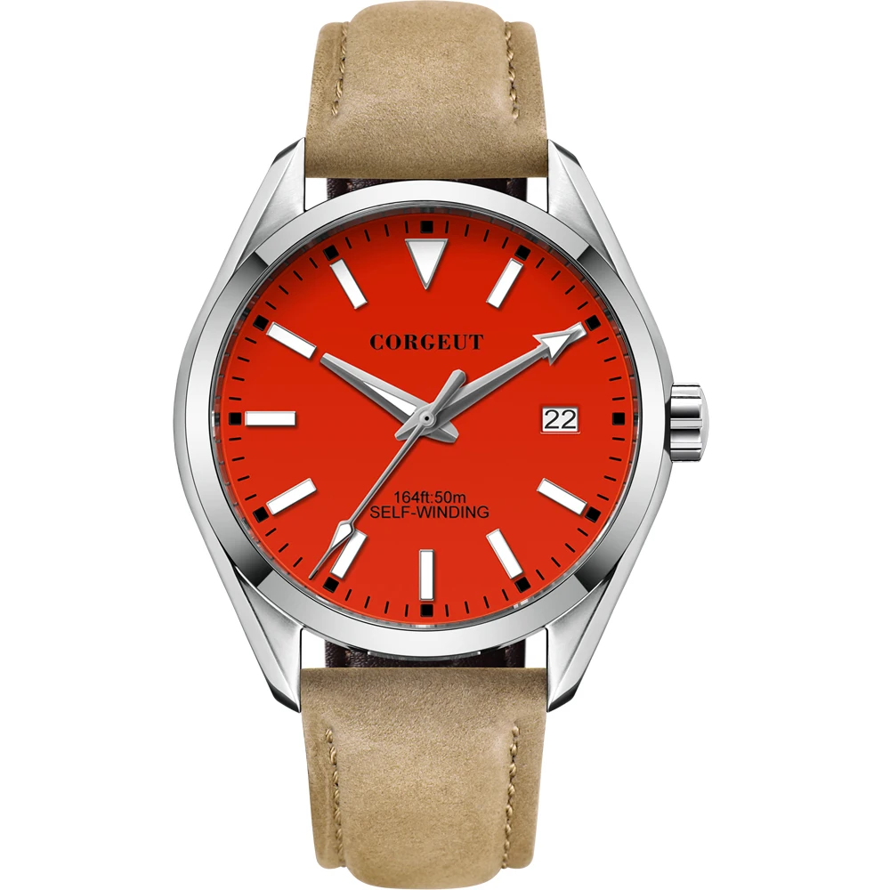 Мужские часы с синим циферблатом и автоматической датой 41 мм | Наручные