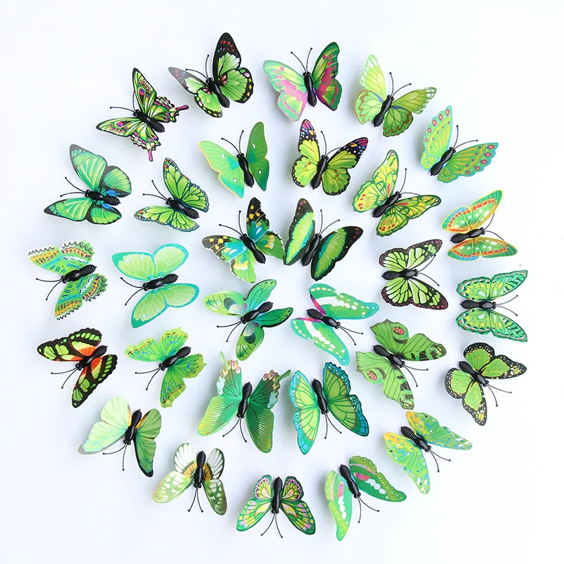 Пвх имитация бабочки креативные ремесла магнитная занавеска для холодильника