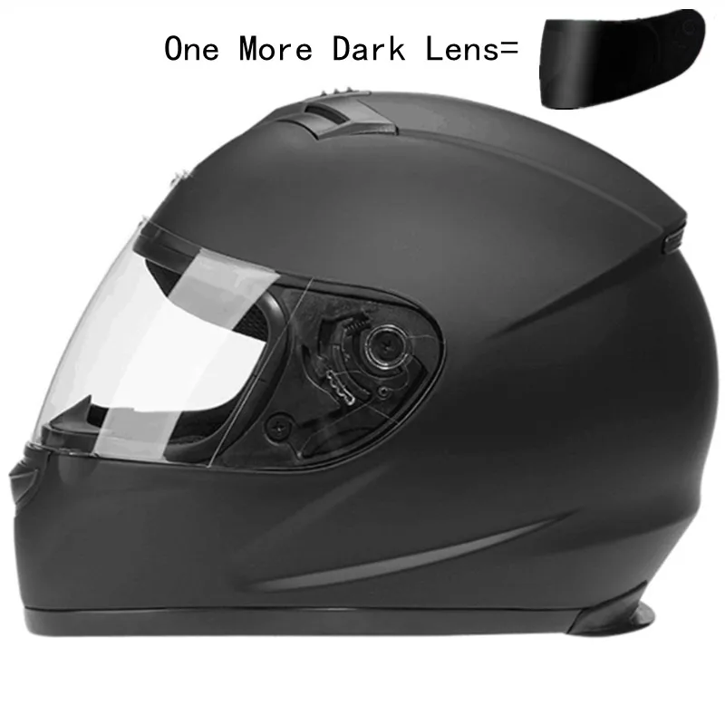 Come With One More Lens  Full Face Motorcycle Helmet Safety Racing Motocross Helmet Motorbike Helmet For Man Women