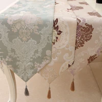 explosive high precision european style simple fashion luxury peony table runner placemat coffee table cover cloth tail towel