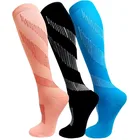 Компрессионные носки унисекс, Чулки с варикозным покрытием, чулки до колена с поддержкой растягивания и циркуляции давления