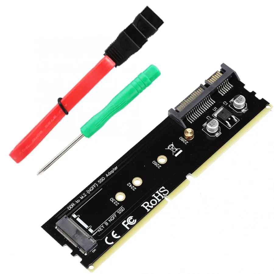 SATA для M.2 SSD DDR3 слот памяти фиксированная система дисковый адаптер Riser Card для рабочего стола
