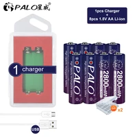 palo 1 5v aa lithium battery rechargeable 1 5v li ion aa batteries for toys camera clock light 1 5v usb charger case