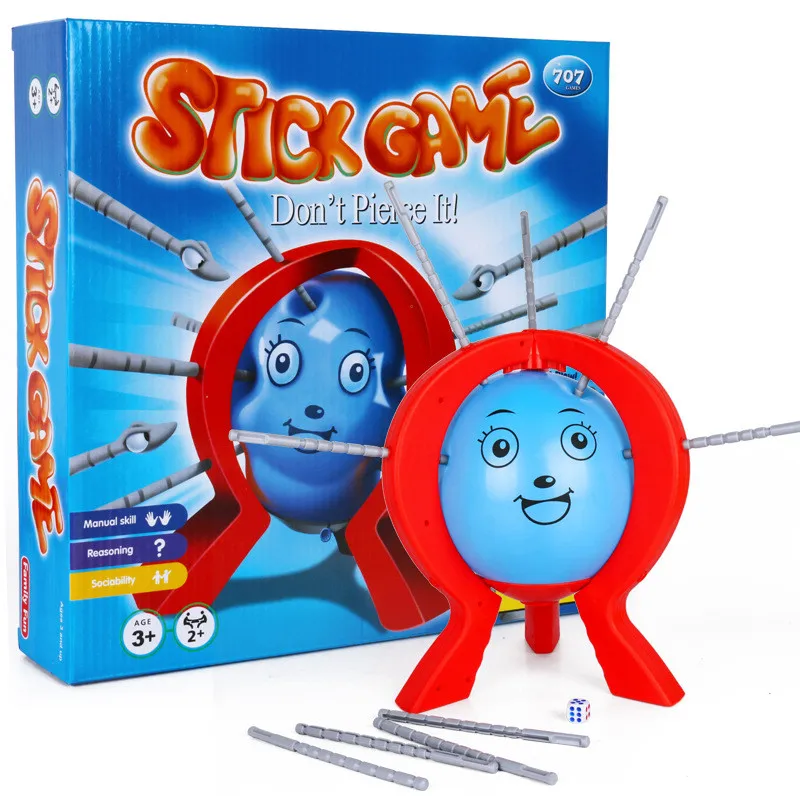 Растягивающийся воздушный шар в игре протыкайте до тех пор пока он не щелкнет но