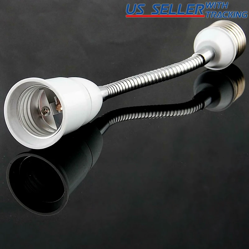

20cm 50cm Flexible Socket Extender For Standard US LED & CFL Light Bulbs