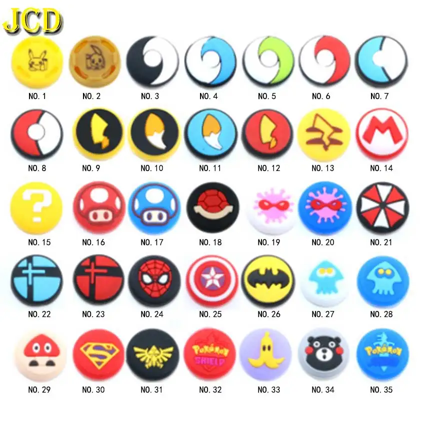 

JCD 35 модель 100 шт. для Joy Con силиконовый джойстик для пальца, ручка, чехол, аналоговые колпачки для переключателя, контроллер NS JoyCon