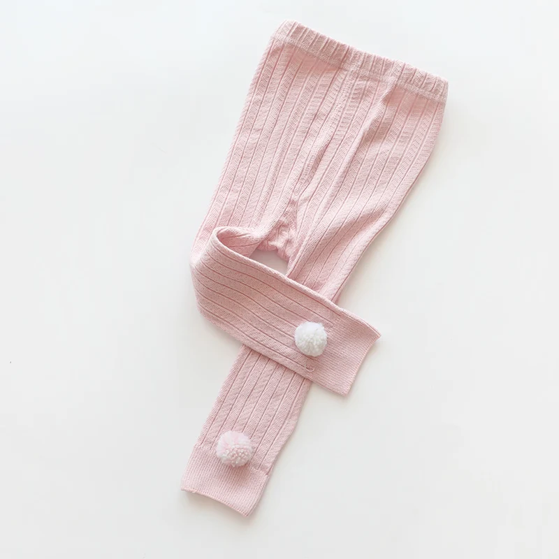 819 Pink Леггинсы для малышей Детские теплые леггинсы, гофрированные леггинсы детские вязаные леггинсы Хлопковые Штаны для маленьких девочек обтягивающие мягкие модные весенне-осенние - Цвет: 819 Pink