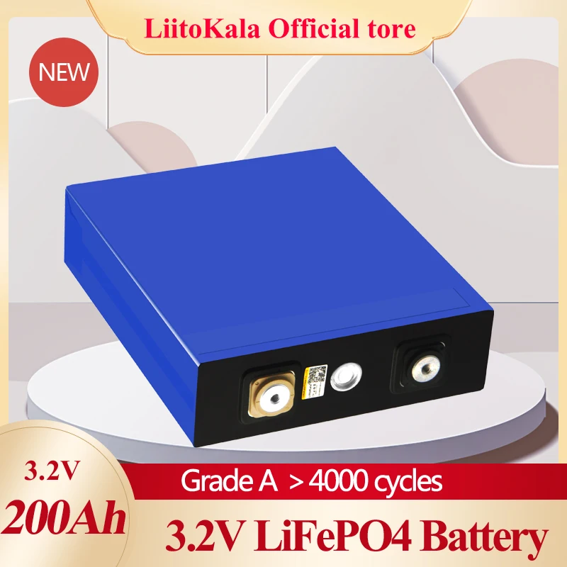 

LiitoKala 4pcs 3.2v 200ah lifepo4 battery 12v200ah lithium cell phosphate solar iron eu usa russia fast delivery tax free
