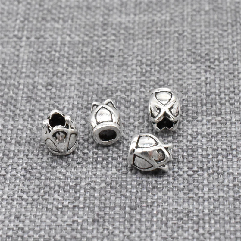

20pcs of 925 Sterling Silver Tiny Flower Beads for Bracelet Necklace Spacer
