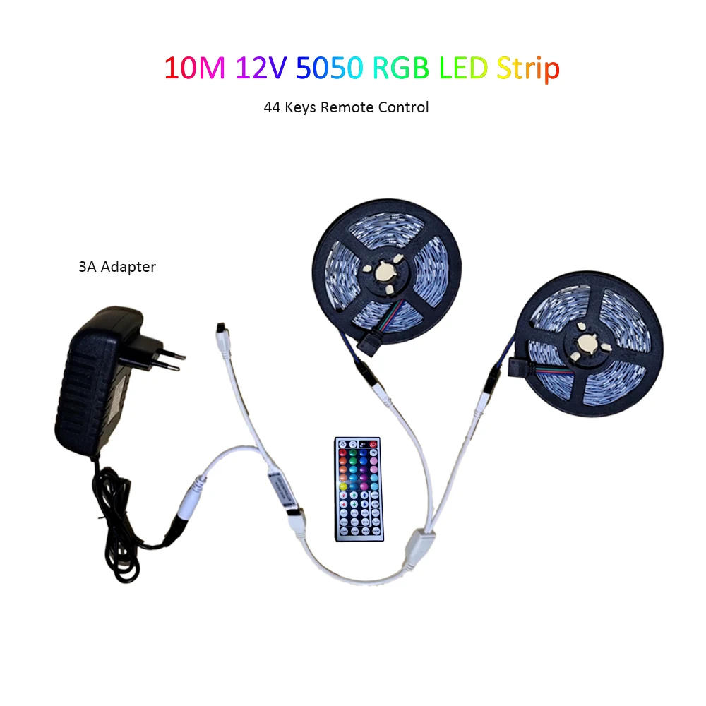 

LED Reflective Tape Strips Table Cabinet Infrared Controller Ice Backlight 12v Diode Tape 5050 RGB Lights On The Wall For Salon