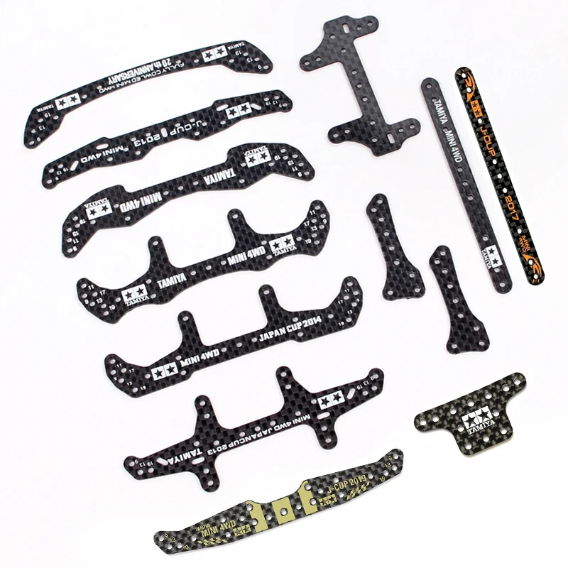 

J-CUP 2013/2014/2015/2016/2017/2018/2019 Carbon Fiber Front/Rear Plate 95114 For Tamiya MINI 4WD Toy Car Model Parts