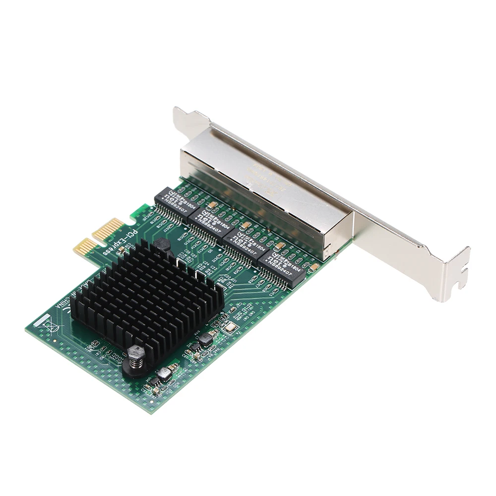Карта сетевого сервера 4 порта гигабит 1000M PCI E Ethernet адаптер Поддержка