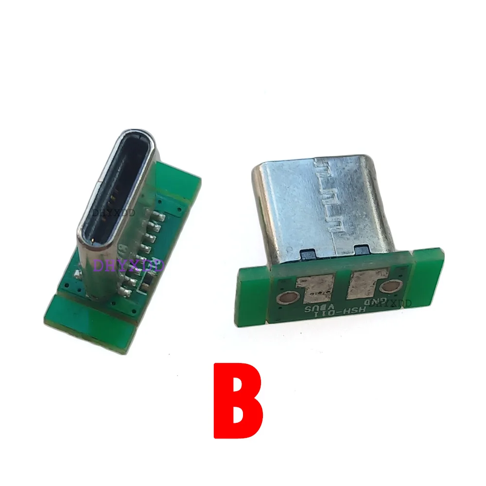 1-5 шт. USB 3.1 плата Type C Вертикальная нашивка 16-контактный 4 сварочный провод для
