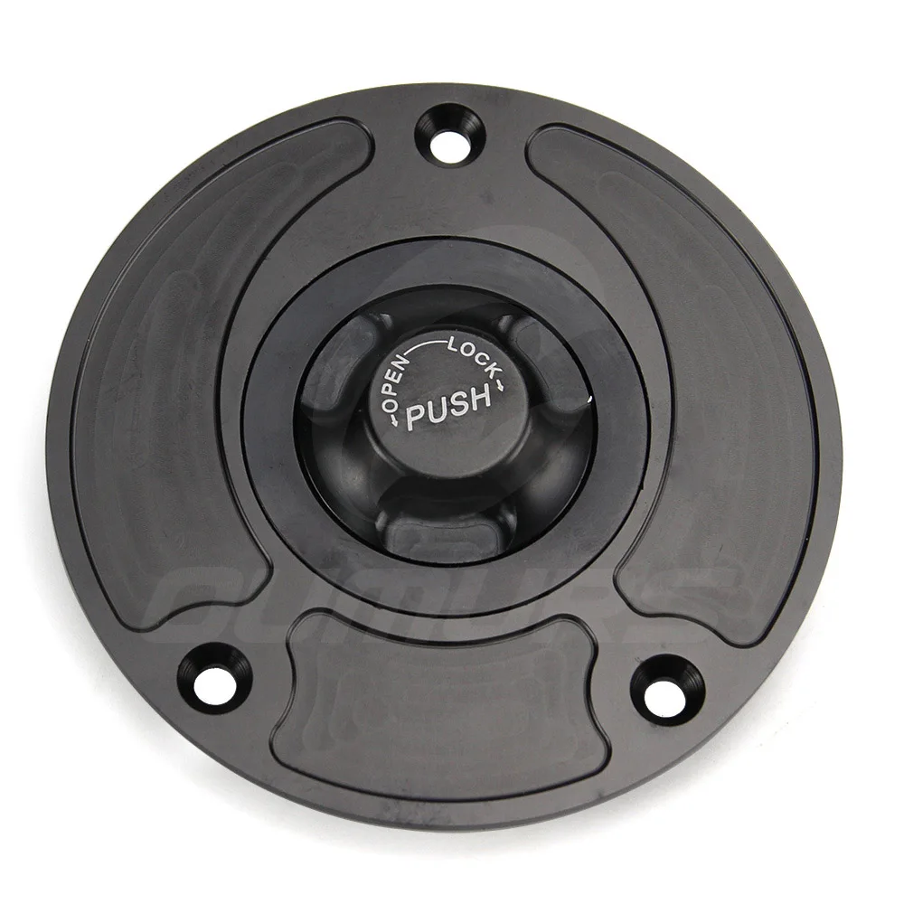 Black OUMURS CNC мотоциклетный газовый топливный бак Крышка черный для Suzuki GSX-R600 700 750 1000 1300 2003-2013 Gladius SV1000 GSF650F - Цвет: Black