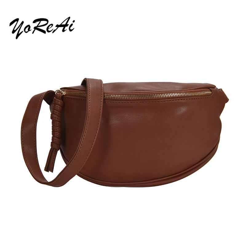 Сумка кросс боди Женская из экокожи модный саквояж на плечо большой вместимости