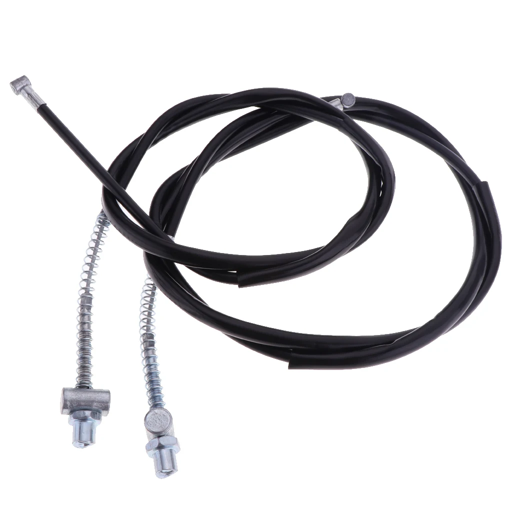 

2pcs Black Motorcycle Steel Hand Brake Cables Front & Rear Set for Yamaha PW50
