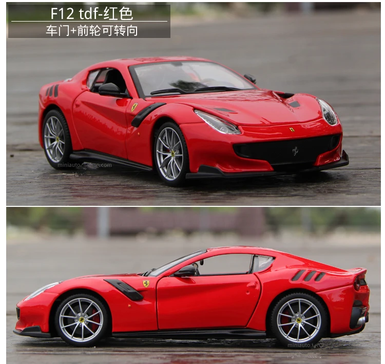 Bburago 1:24 Ferrari 599GTO модель автомобиля литье под давлением Металлическая Модель Детская игрушка бойфренд подарок имитация сплава автомобиль коллекция