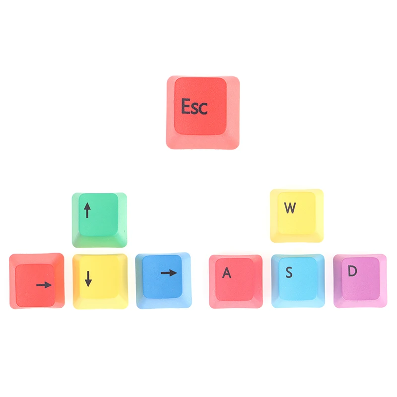 Механическая клавиатура с 9 клавишами Keycap WASD колпачки для клавиш OEM профиль PBT RGBY