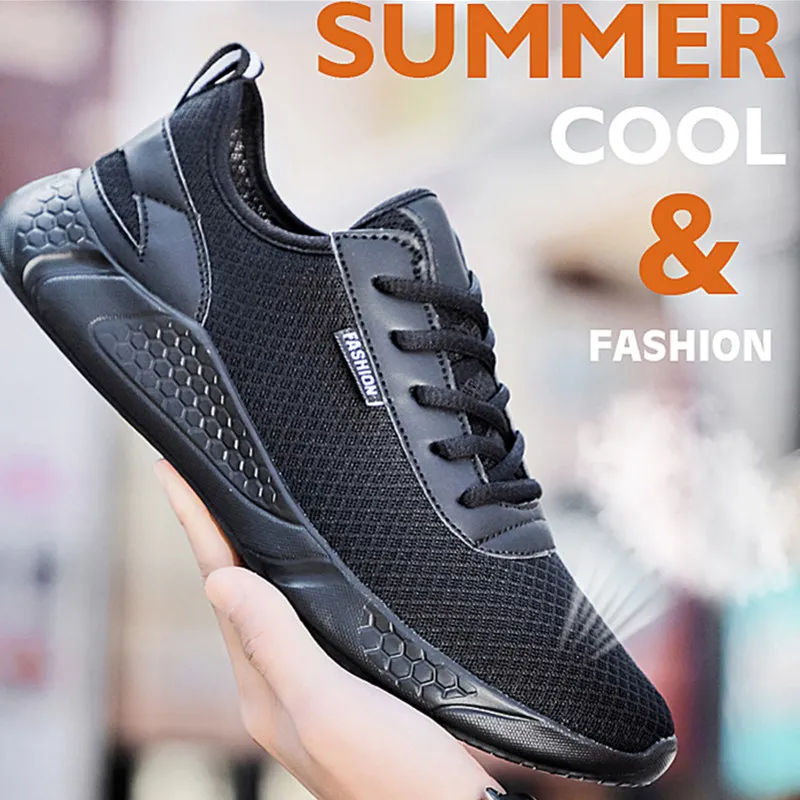 Легкие кроссовки удобные повседневные мужские дышащие Нескользящие