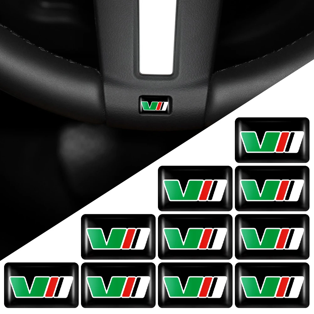 3D эпоксидной VII эмблема украшение интерьера автомобиля наклейки стайлинга