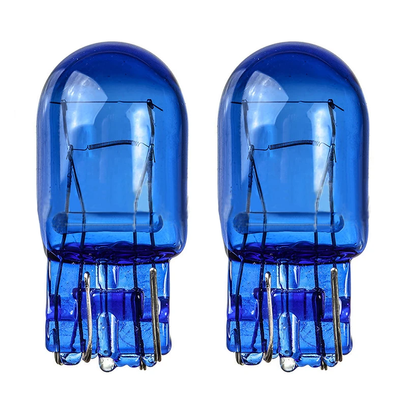 

2 X W21 5W T20 580 Dual Filament Sidelight 7443 Super White HID Xenon Bulbs 6000K