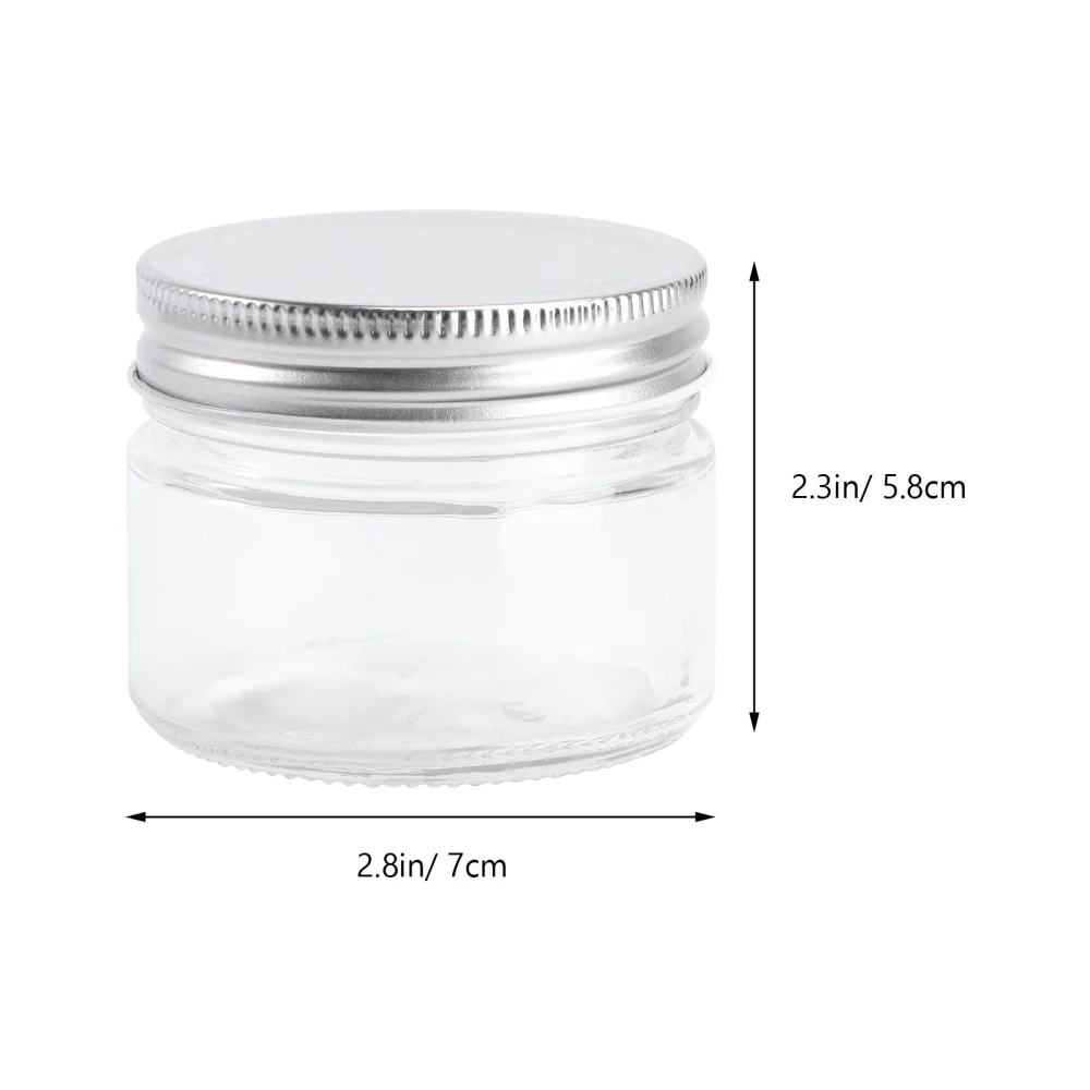 

6Pcs Household Honey Jars Food Storage Canisters Salad Seal Caddy with Lid
