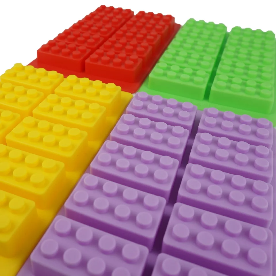 Lego строительные блоки формы модели конфеты и льда кубики лотки кирпичи выпечки