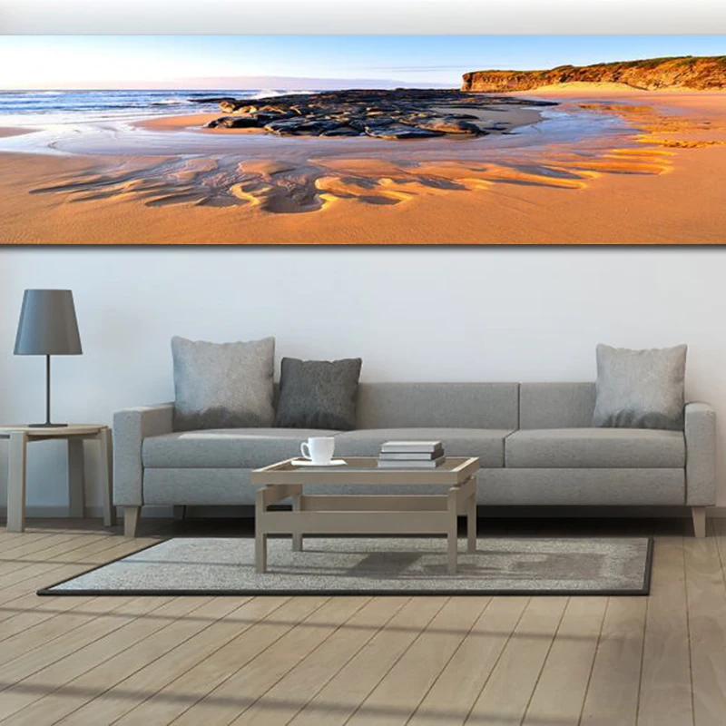 Картина на холсте морская закат пейзаж картина маслом современная домашнее