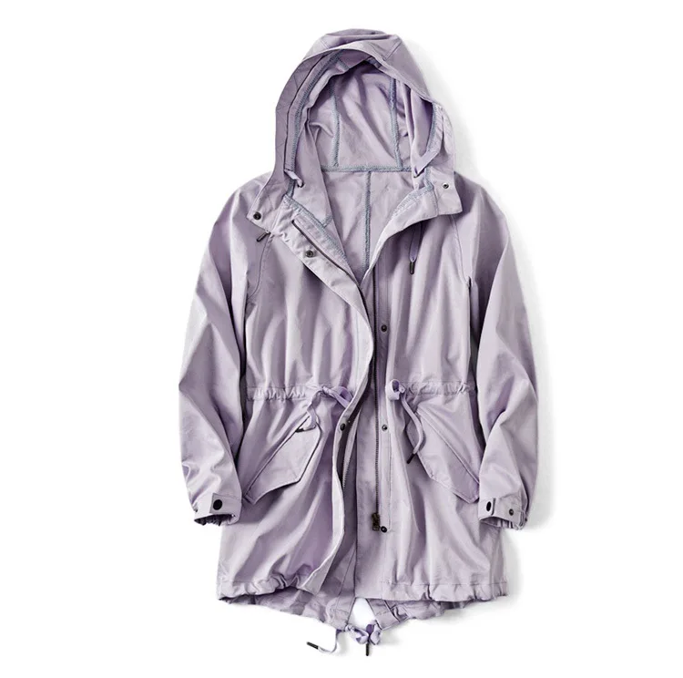 Новинка весна-осень женский уличный спортивный ветрозащитный длинный