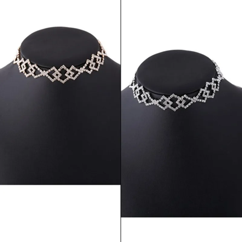 Ожерелье-чокер женское в готическом стиле стразы | Украшения и аксессуары
